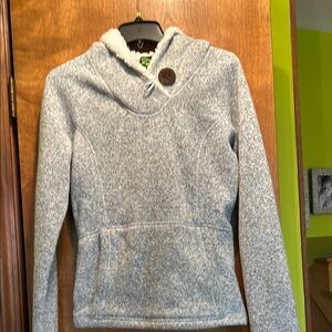 Cozy Gray Women's Sweater with Button Detail